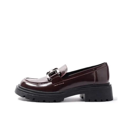 STEVE MADDEN Loafers 4.3cm Women's Burgundy