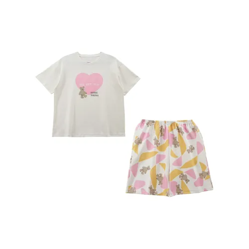 CAIHENGTONG Pajama Set Women's White