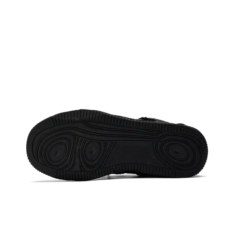 Fang Sanhuo Slip Resistant Water Resistant Cushioned Wear Resistant Low Top Skateboard Shoes Unisex Black-7