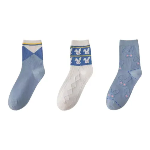 MIIOW Mid-Calf Socks Women's 3 Pack