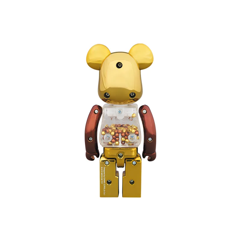 Bearbrick Medicom Super Alloyed My First Bearbrick Baby Steampunk Brown-1
