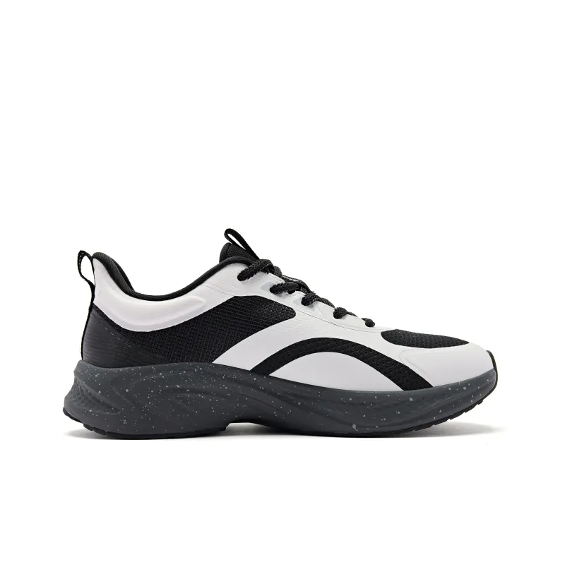 QIAODAN Cushioning Rebound Low Top Running Shoes Women's Black Gray-1
