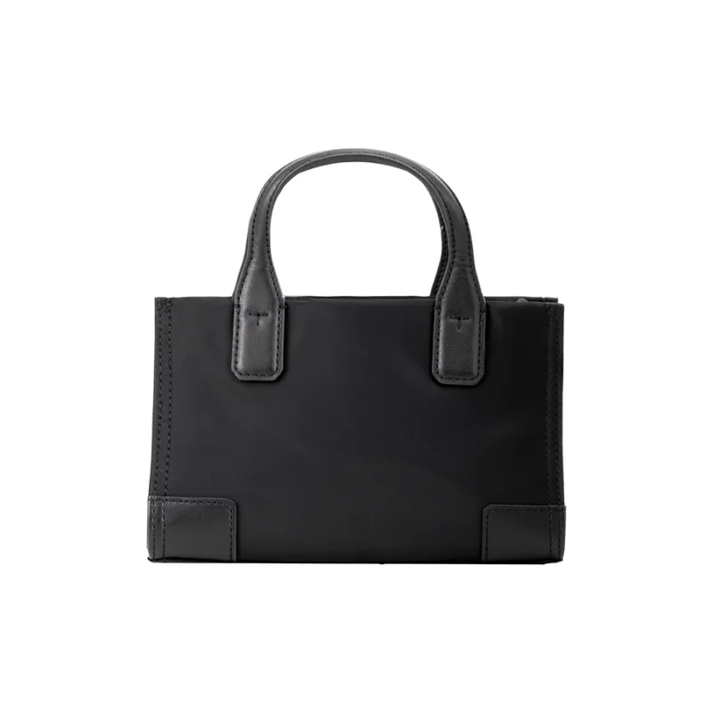 TORY BURCH Ella Polyamide Tote Bag, Shopping Bag, Shoulder Bag, Handbag Mini Women's Black-3