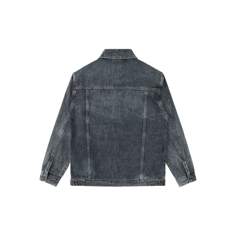 Jeep Garden Forest Horse Riding Denim Jacket Men's Black-1