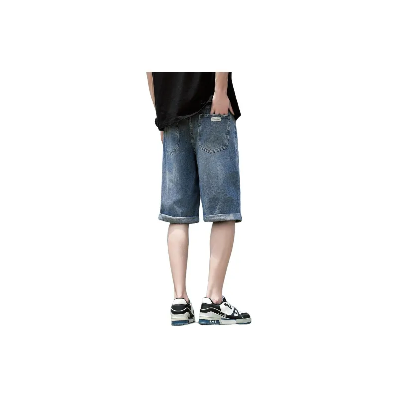 Tonlion Denim Shorts Men's Light Blue-1