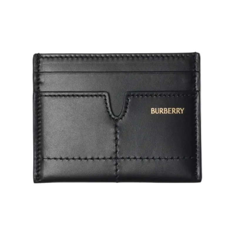 Burberry Calfskin Card Holder Men's Black-0