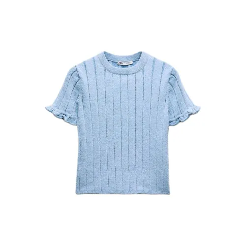 ZARA Knitwear Women's Light Blue