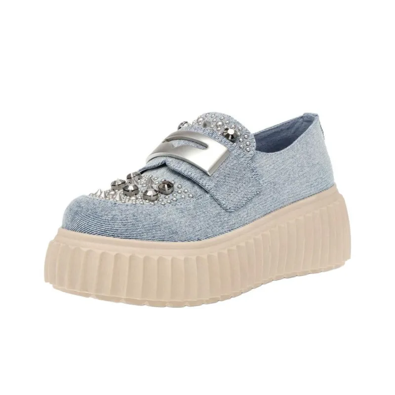 STEVE MADDEN Loafers 6.5cm Women's Blue-2