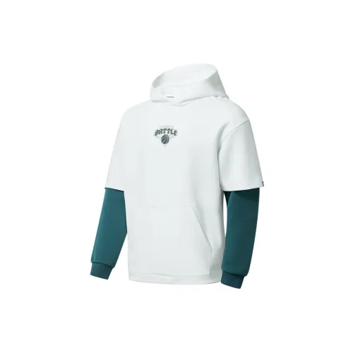 QIAODAN Sweatshirts Men Jordan White/Enchanting Cyan