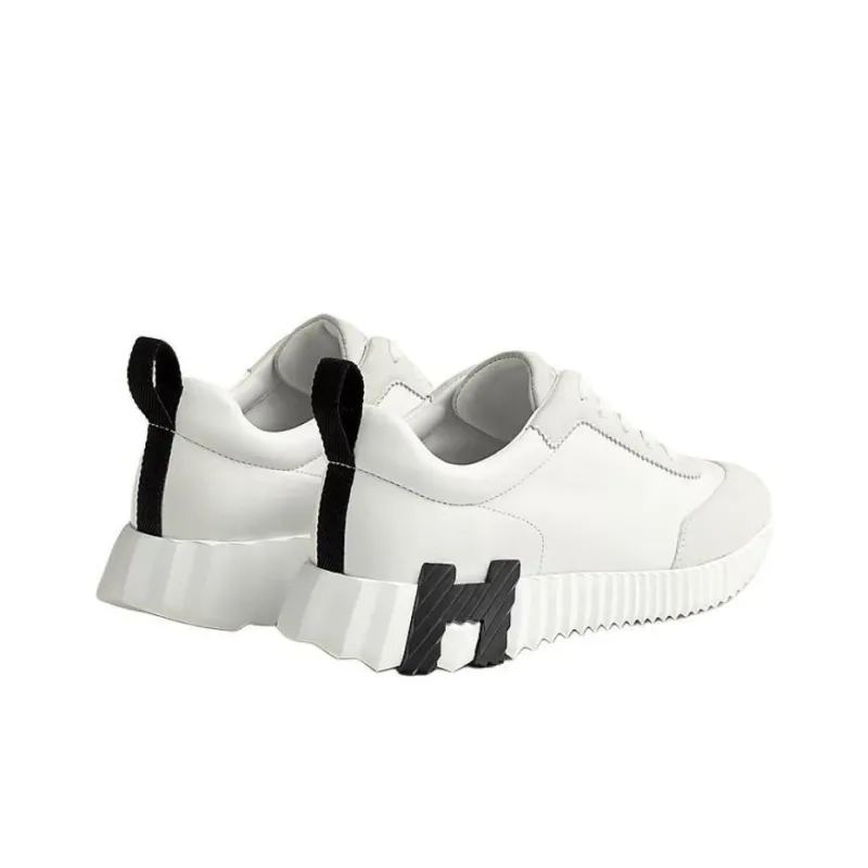 HERMES Bouncing Low Top Casual Shoes Women's White-3