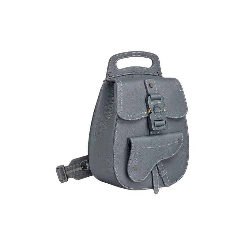 DIOR Gallop Grained Calfskin Sling Bag Crossbody Bag Shoulder Bag Men's Dark Gray-2