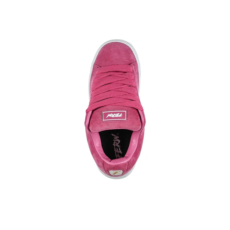 FERW Dragon Fruit Pink Coverage Anti Slip Wear Resistant Lightweight Breathable Low Top Skateboard Shoes Unisex-4