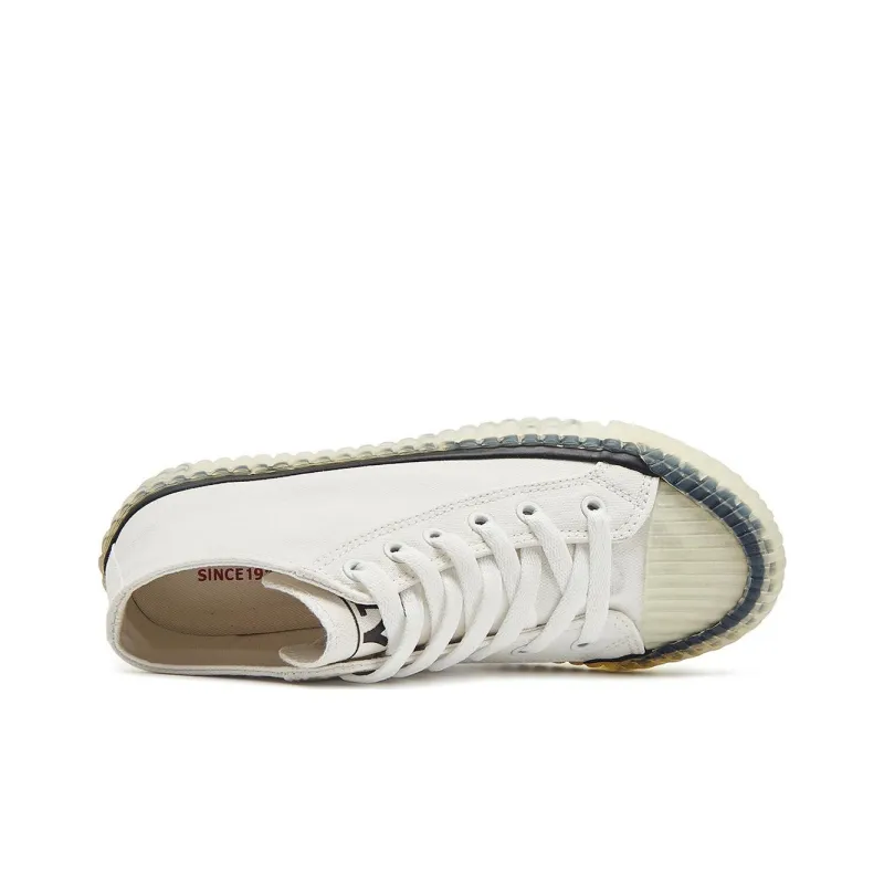 Humanism 1986 High Top Canvas Shoes Women's White-3