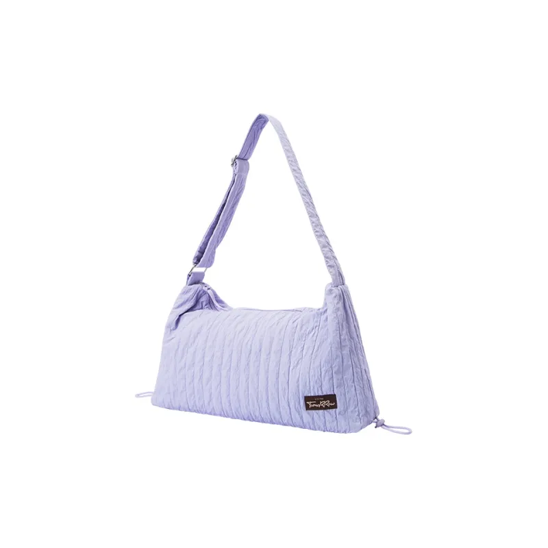 SEM/R Nylon Dumpling Bag Shoulder Bag Medium Size Women's Milk White 10501 Pink Purple 70002 Black 90001-6
