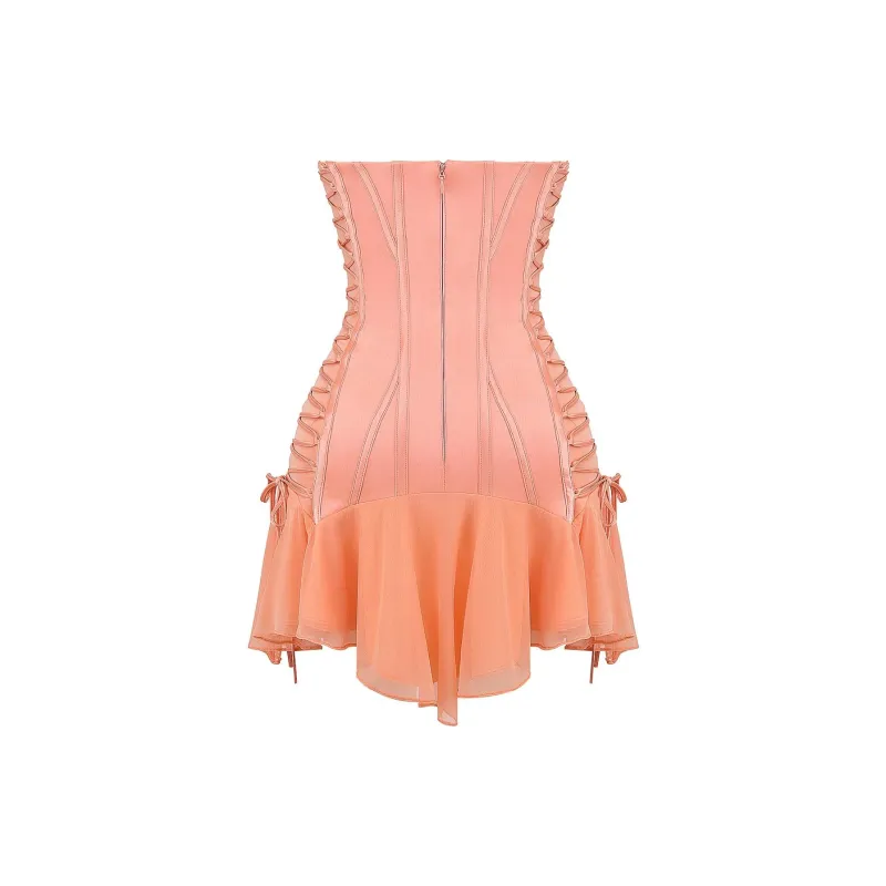 HOUSE OF CB SIRENA Sleeveless Dress Women's SORBET/Ice Cream Color-7