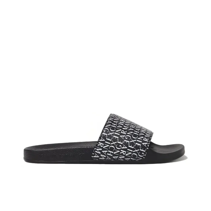 ARMANI EXCHANGEAE Slide Slippers Men's Black-1