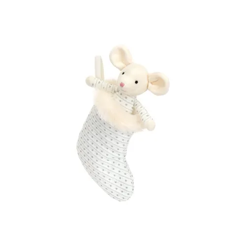 JELLYCAT Shimmer Stocking Mouse Stuffed Animal