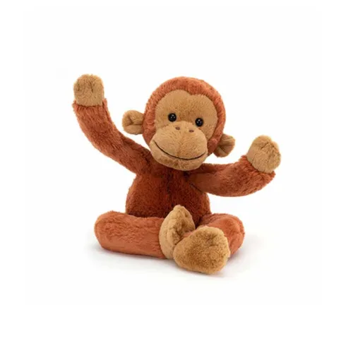 quilted Long Legs Collection Pongol Red-Haired Gorilla Dolls Animal Plush Doll 35cm High