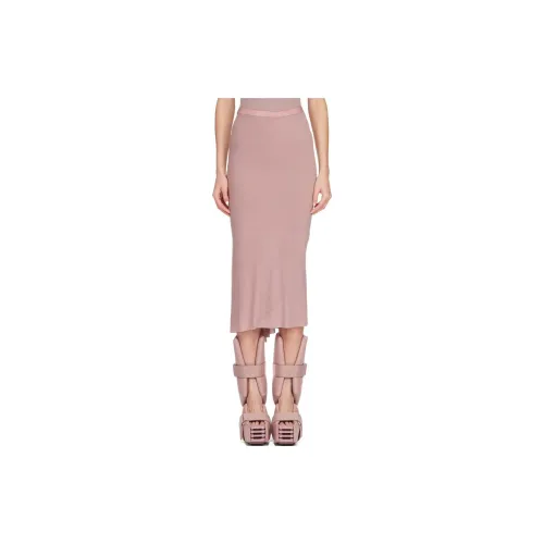 RICK OWENS Casual Long Skirts Women's Dark Pink