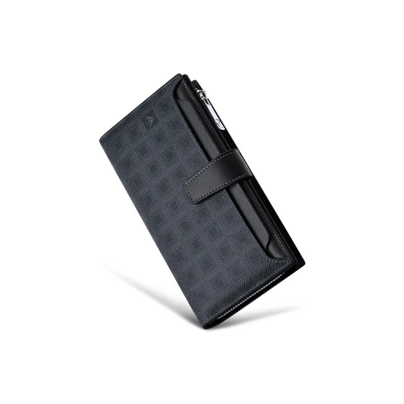 WilliamPOLO Clutches Black Grid Pattern-3
