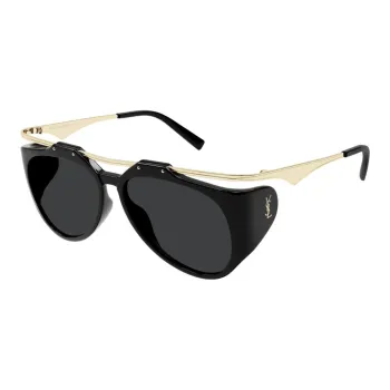 SAINT LAURENT Aviator Sunglasses Men's Black