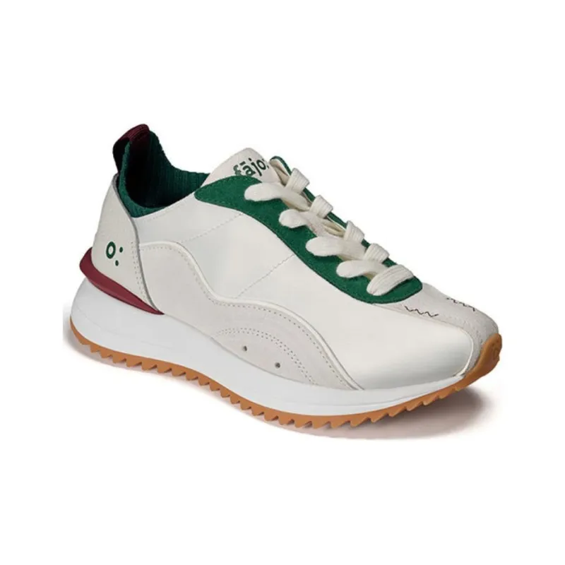 FAJO Ice Cream Silk Shoes Breathable Lightweight Casual Shoes Unisex Mismatched Red And Green-3