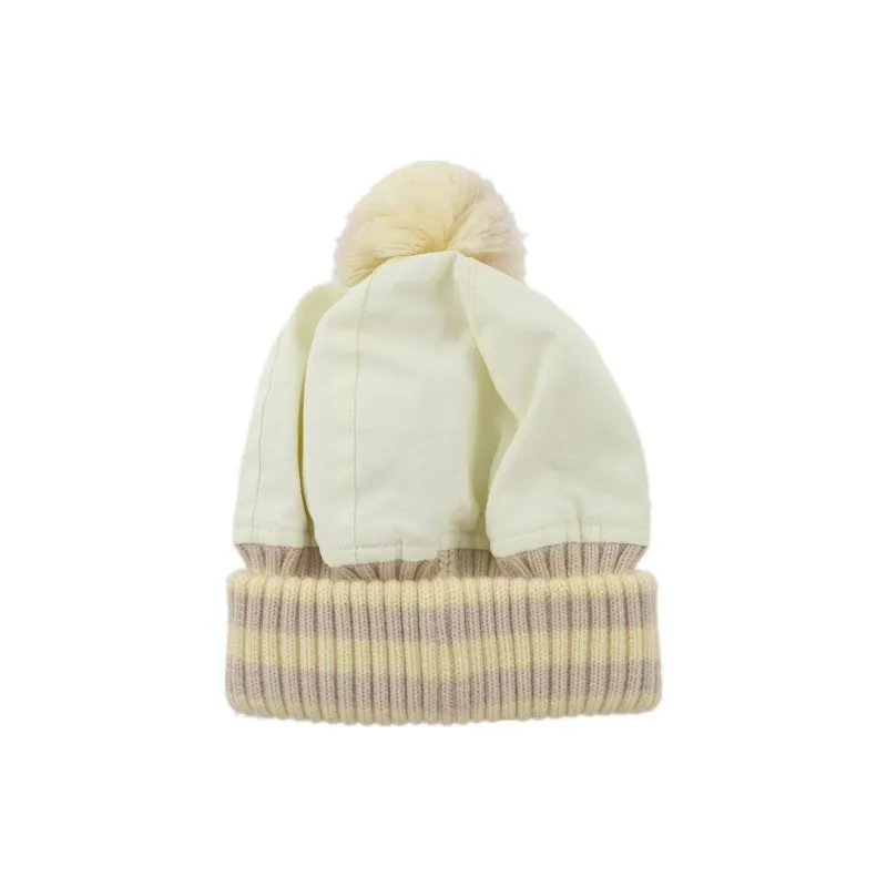 CHANEL 2001 CC-appliqué Ribbed-edge Beanie-1