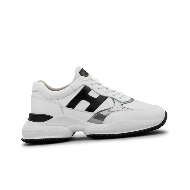 HOGAN Interaction Cushioning Anti-Slip And Wear-Resistant Low-Top Casual Shoes Men's White-1
