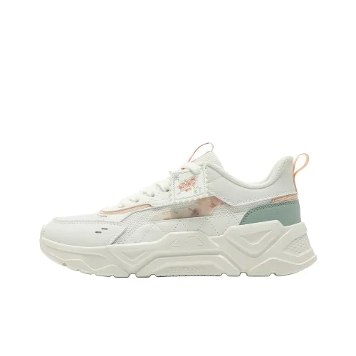 361° Wear-resistant And Lightweight Low-Top Casual Shoes Women's White