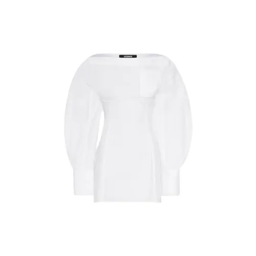 Jacquemus 2024 Autumn/Winter Collection Long-Sleeved Dresses Women's White