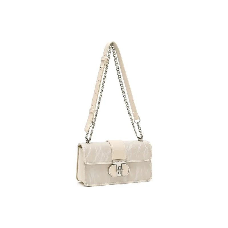 BETTINA VIVIAN PU Shoulder Bag Regular Women's Beige Apricot/Black/Pink-2