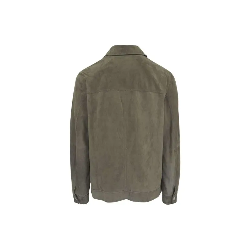 Brunello Cucinelli Press-stud Leather Jacket-1