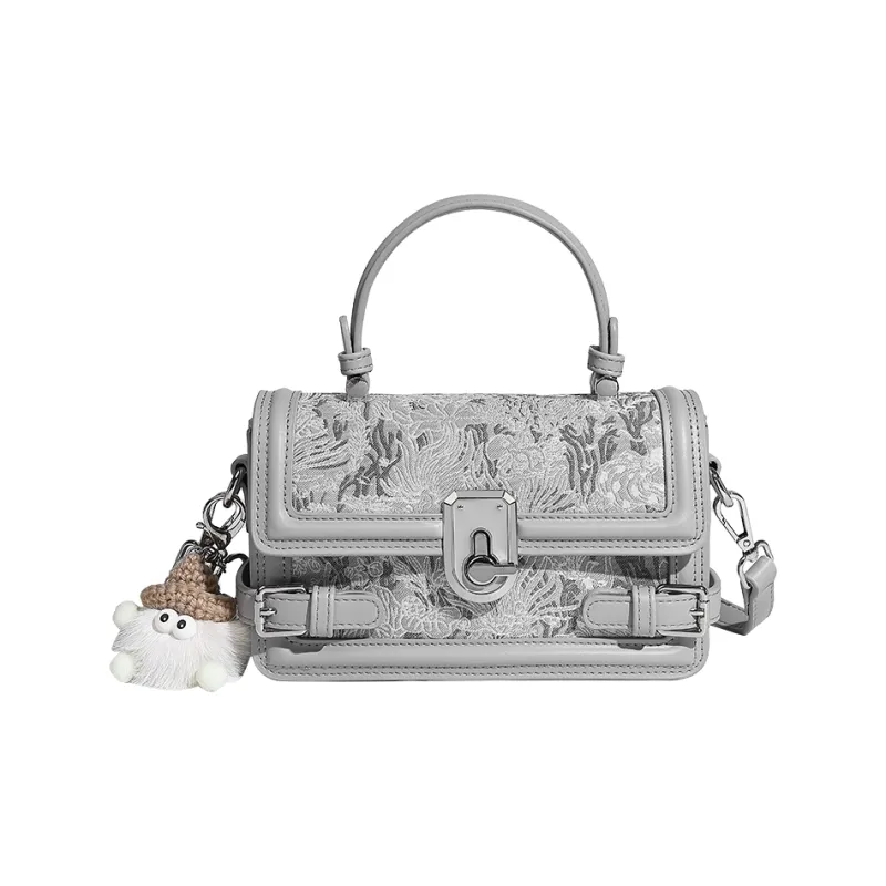 H YXIANG Microfiber Synthetic Leather One Shoulder Handbags Regular Women's Pink/Silver-3