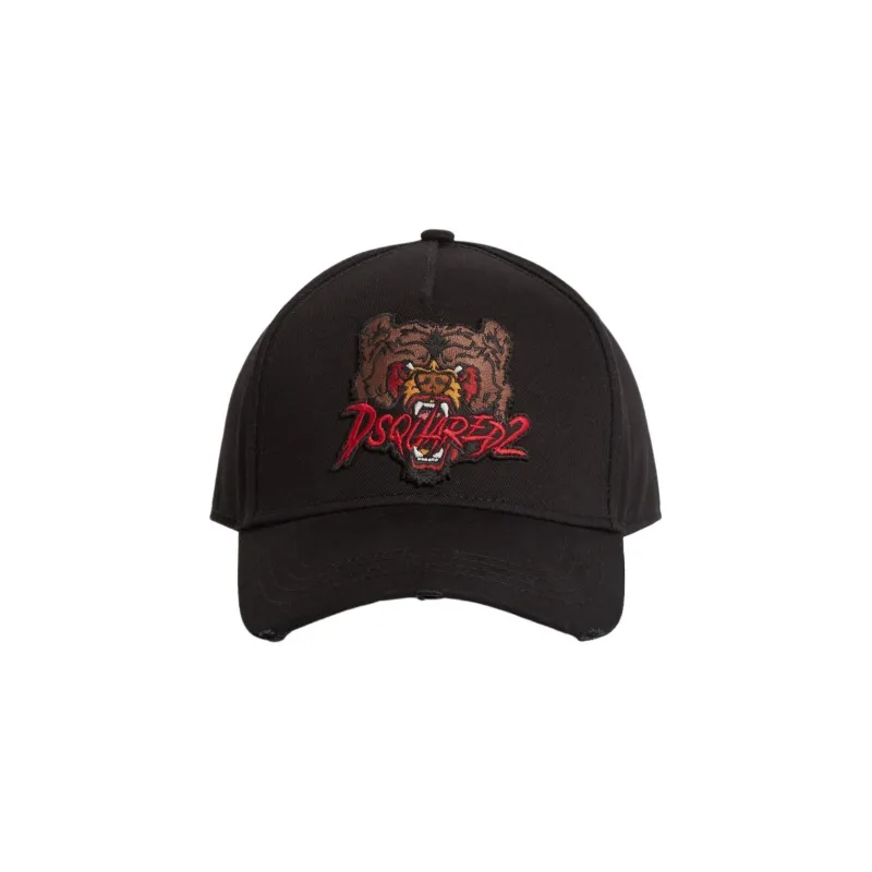 DSQUARED 2 Tiger Logo Baseball Cap-0
