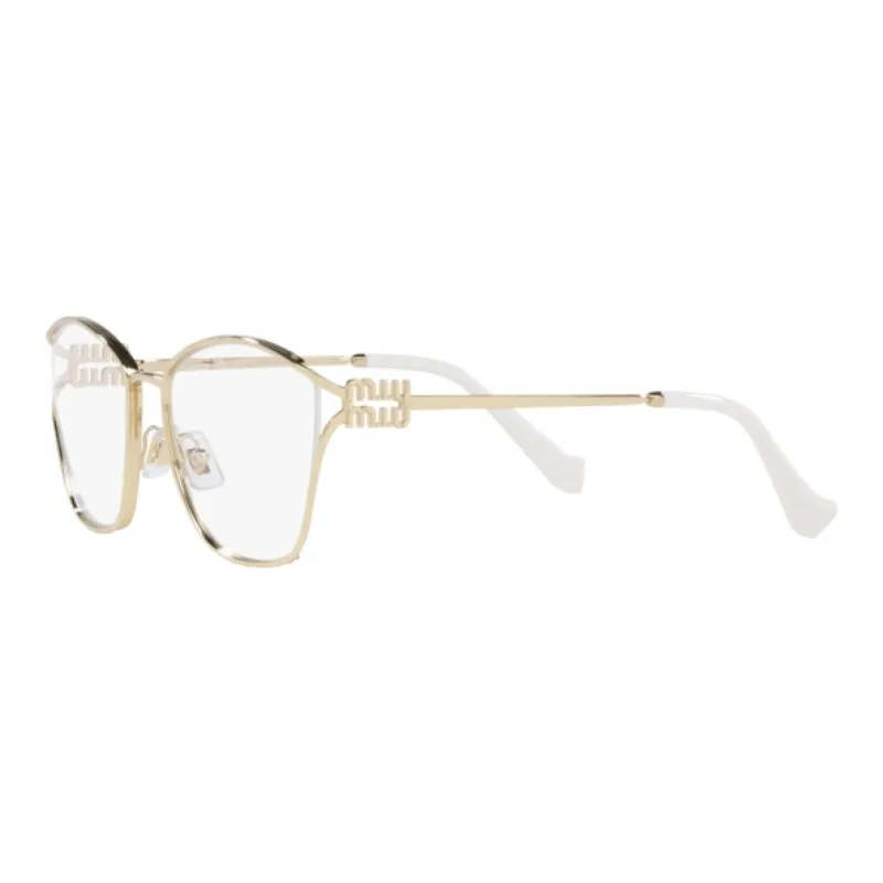 MIU MIU Metal Butterfly Eyeglass Frames Women's Gold-3