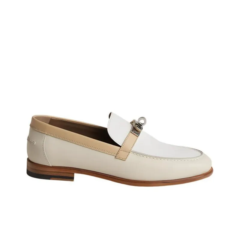 HERMES Destin Casual Single Shoes Women's White-1