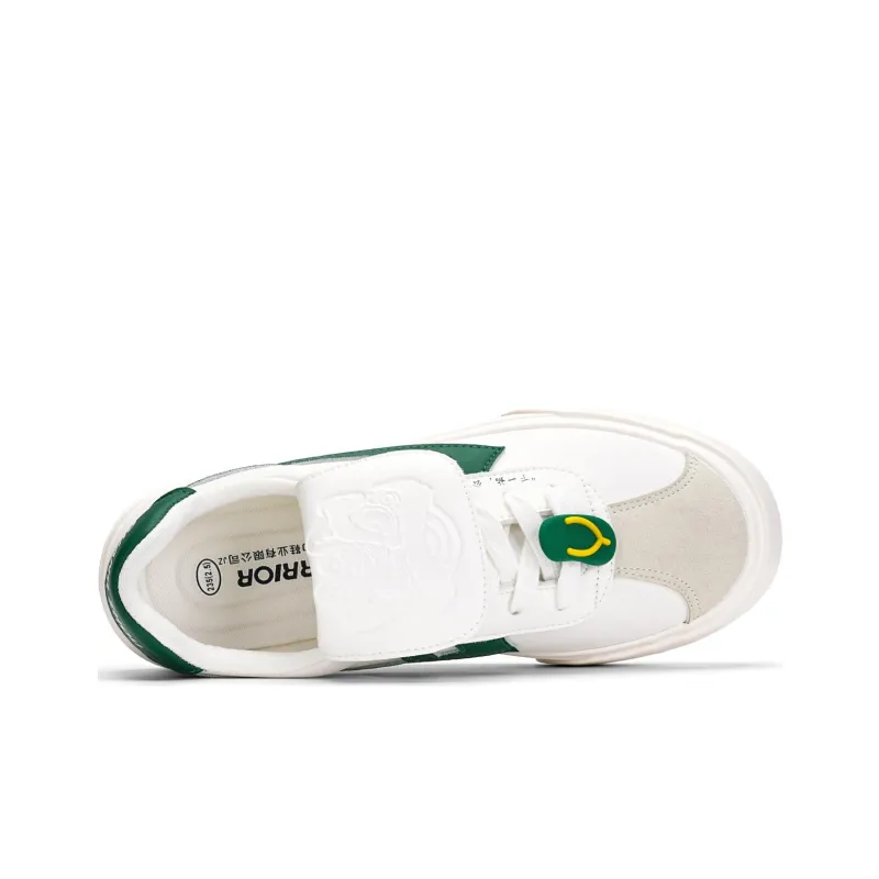Warrior Heaven's Power, City Travel Collection Flap Canvas Shoes Unisex White/Green-2