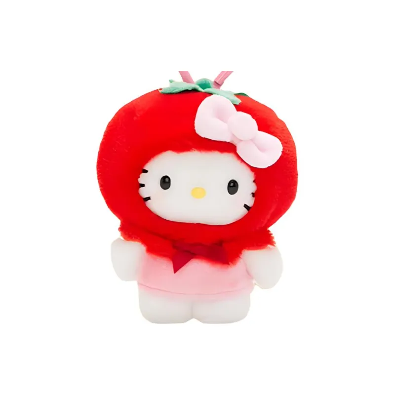 Sanrio Hello Kitty's Fruit And Vegetable Story  A Styling Adventure With Hello Kitty Dolls Plush Pendant 11cm High-2