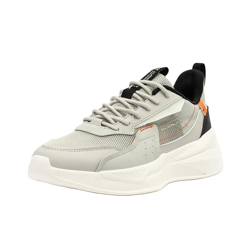 361° Cushioning Lightweight Low Top Casual Shoes Men's Gray Black-2