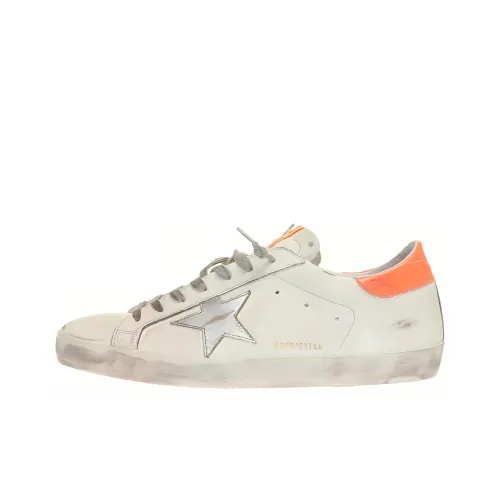 Golden Goose Super-Star Skateboard Shoes Men Low-Top White/Orange