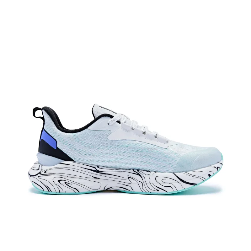 QIAODAN Swift 3.0 Cushioning Waterproof Low Top Running Shoes Men's White-1