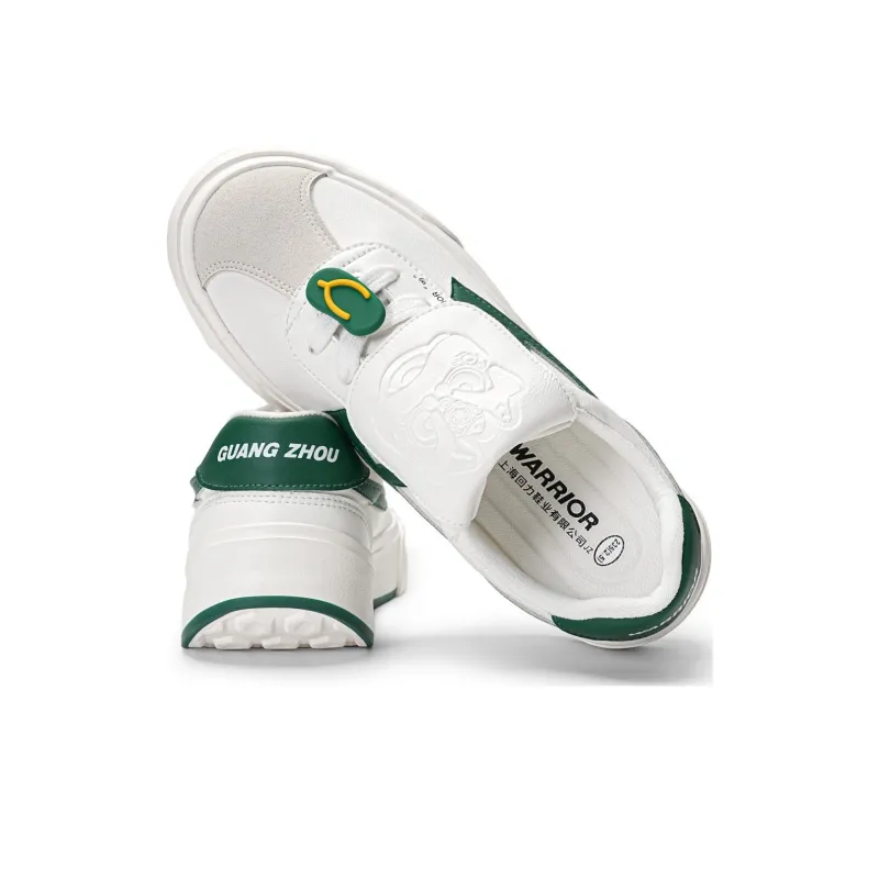 Warrior Heaven's Power, City Travel Collection Flap Canvas Shoes Unisex White/Green-5