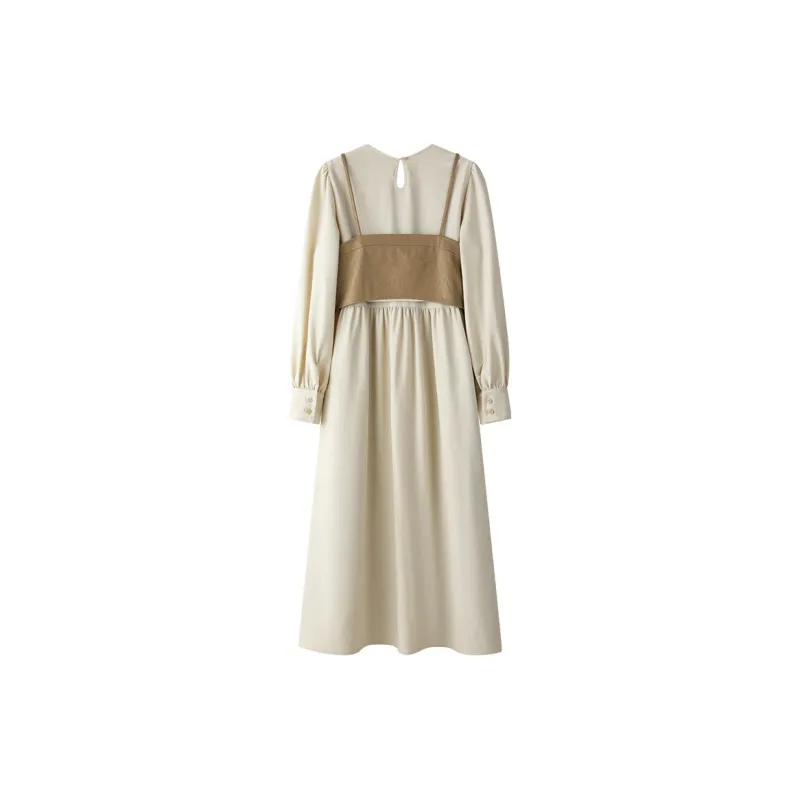 THE SEA LIFE Long Sleeved Dress Women's White Birch-1