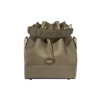 LANCEL Small Ninon De LANCEL Leather Bucket Bag