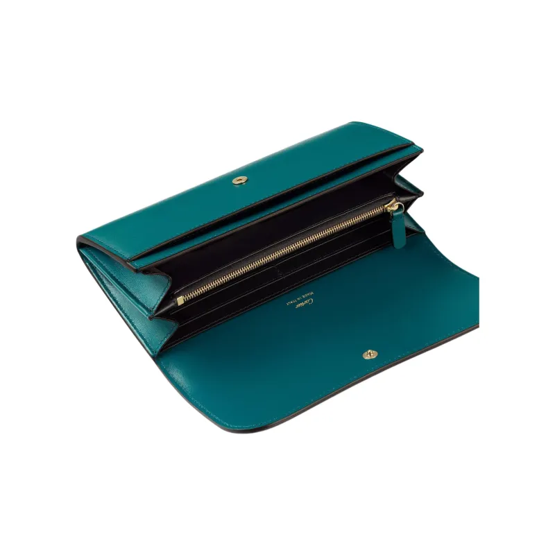CARTIER Panthère De Cartier Calfskin Wallet Unisex Dark Blue-2