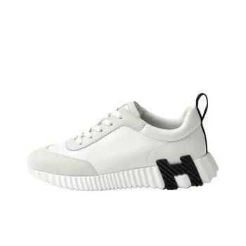 HERMES Bouncing Low Top Casual Shoes Women's White