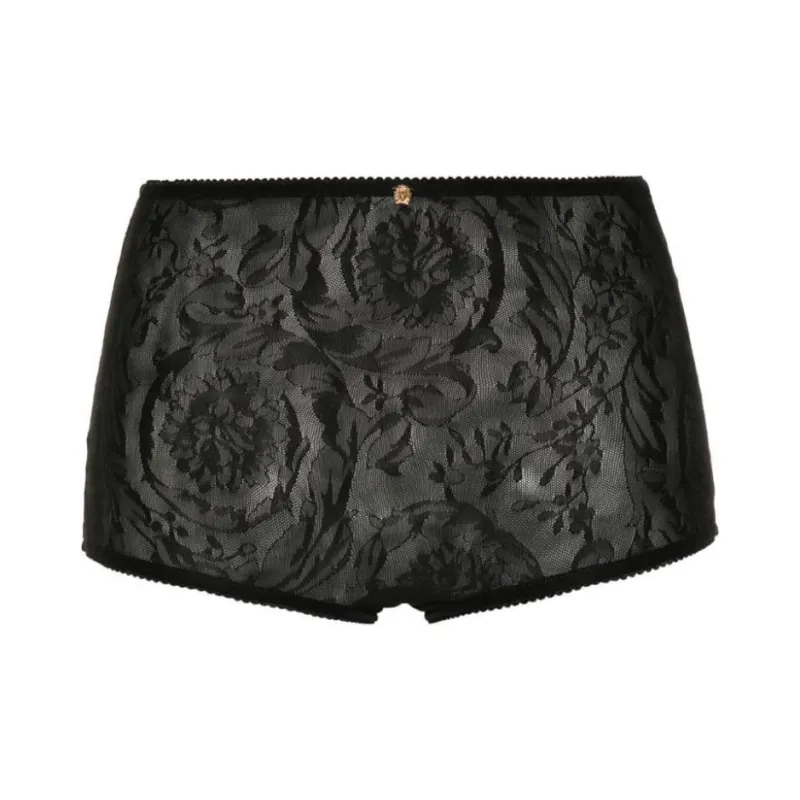 VERSACE Patterned jacquard Briefs-0