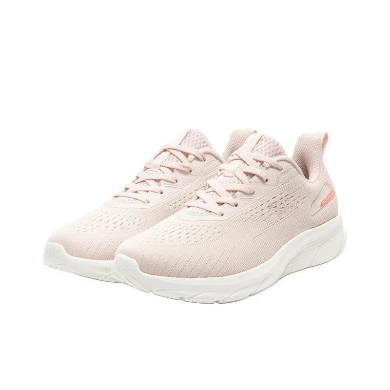 361° Cushioning Wear Resistant Low Top Casual Running Shoes Women's Pink White-4