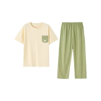 XIN1BU Pajama Set Women's Avocado Green