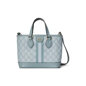 GUCCI Ophidia Supreme Canvas Canvas Bag Tote Bag Shopping Bag Shoulder Bag Crossbody Bag Handbag Mini Women's Gray Blue
